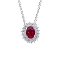 Collana Babila Milano Donna in Oro bianco Rubino 0.98 Ct 254178 - 254178